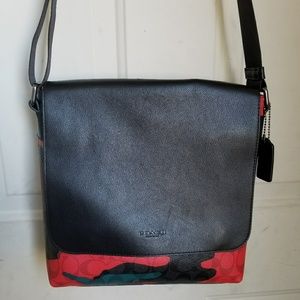 Coach Camo Sig Messenger bag and wallet